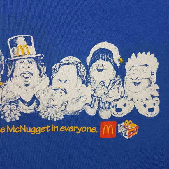 2023 McDONALDS McNugget Buddies Tee Shirt Large US L Blue Unisex Men Women Kids - Picture 9 of 16